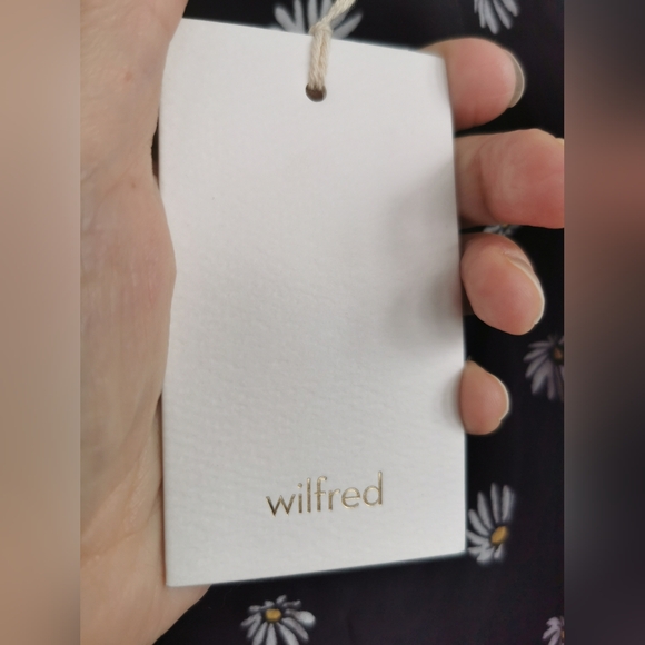 NWT Aritzia Wlfred Floral Black Skirt size 10 - Picture 7 of 11